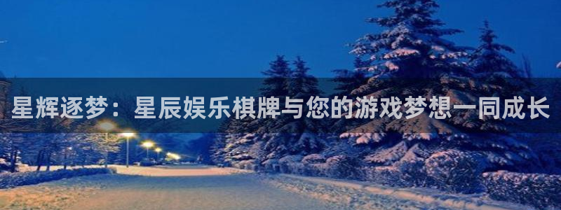 蓝图娱乐平台主管：星辉逐梦：星辰娱乐棋牌与您的游戏梦想一同成长