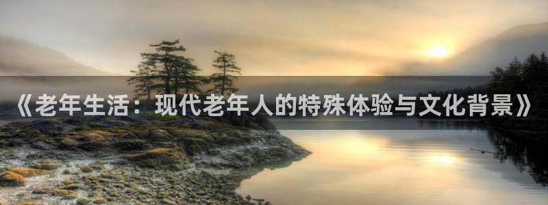 蓝图娱乐官网入口：《老年生活：现代老年人的特殊体验与文化背景》