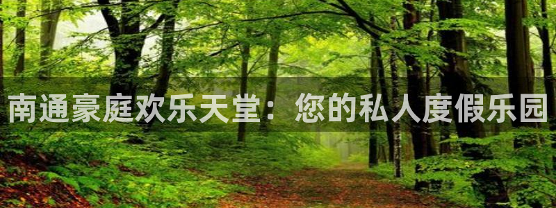 蓝图娱乐官网入口：南通豪庭欢乐天堂：您的私人度假乐园